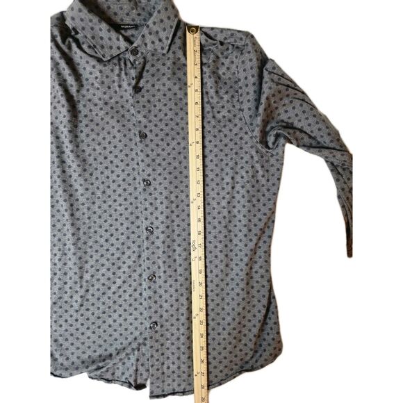 Murano Liquid Luxury Men's XL Slim Fit Long Sleeve Button Up Shirt - Picture 9 of 9